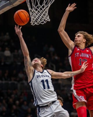 Butler University versus St. John's college basketball game in Indianapolis.