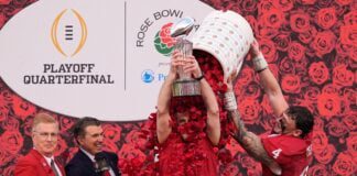 Top-seeded Indiana routs Alabama 38-3 for its first Rose Bowl victory, roaring into CFP semifinals