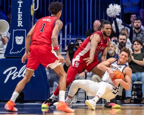 Butler University versus St. John's college basketball game in Indianapolis.
