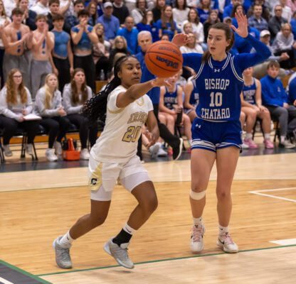 Cathedral versus Chatard High School girls basketball January 2026.