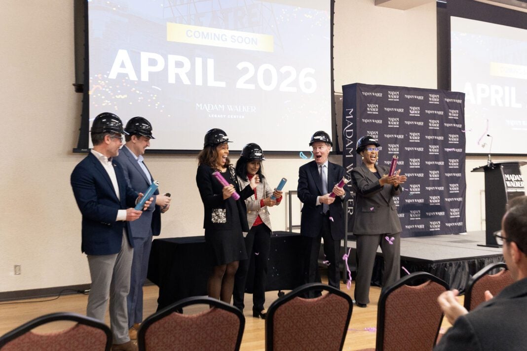 City officials gathered at the Madam Walker Legacy Center on Feb 4 to celebrate the Center's rooftop venue. (Photo/Madam Walker Legacy Center)