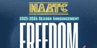 The NAATC's 2026 season is themed Freedom Reimagined, and inclues works like "Willa B's Letter" and "Storytelling Slam." (Graphic provided/Naptown African American Theatre Collective)