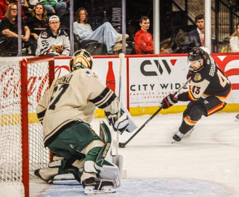 Indy Fuel Feb 2026 hockey game against Iowa.