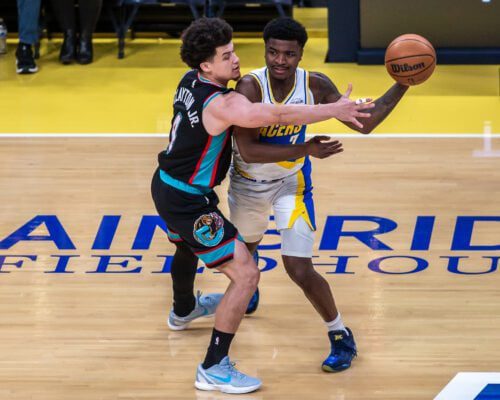 Memphis Grizzlies at Indiana Pacers NBA basketball game in March of 2026 in Indianapolis, Indiana.