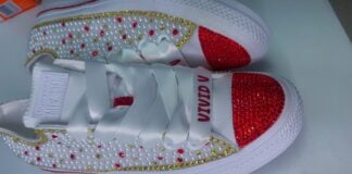 UniqueLee Creations offers a variety of made-to-order bling converse. (Photo provided/Jillian Lee)