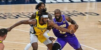 Recorder Rewind: Pacers fall to Lakers 137-130 (Photos) Lakers versus Pacers in March of 2026.