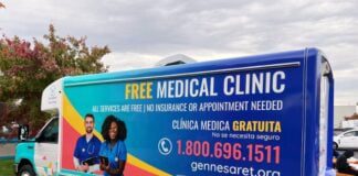 The Gennesaret Free Clinic’s mobile unit. (Photo provided/Miliele Kennedy)