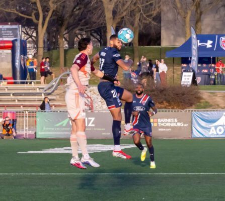 Indy Eleven versus Detroit FC soccer match in March of 2026 in Indianapolis.