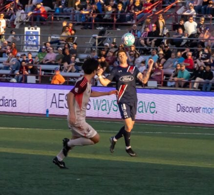 Indy Eleven versus Detroit FC soccer match in March of 2026 in Indianapolis.
